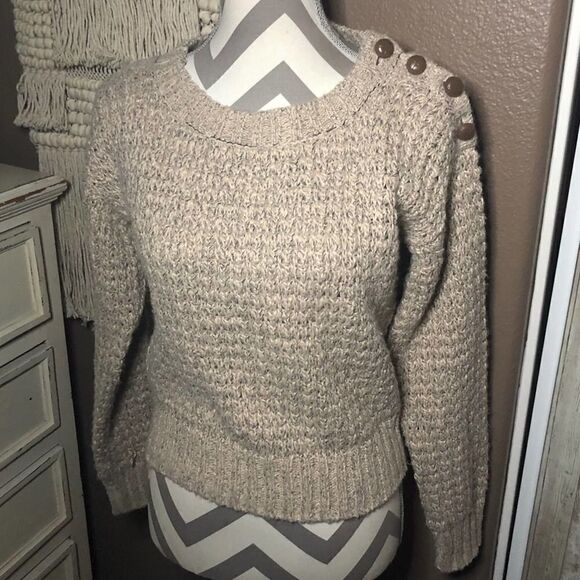 Trouve Tan Acrylic Sweater - Picture 2 of 7